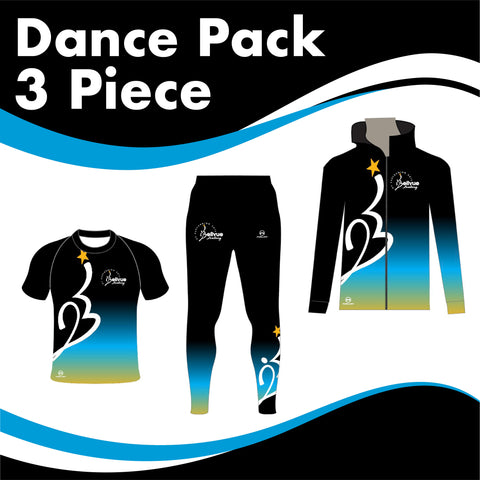 Bellvue Academy MALE 3 GARMENT DANCE PACK - BLUE
