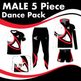 Dance Tones Studios MALE 5 GARMENT DANCE PACK