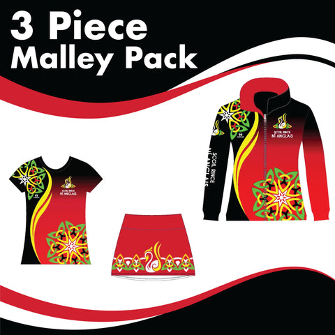 Scoil Rince Ni Anglais 3 GARMENT IRISH DANCE PACK - SPECIAL - TRAINING SKORT PACK
