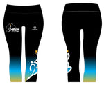 Bellvue Academy 3/4 length Capri leggings - BLUE