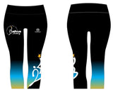 Bellvue Academy 3/4 length Capri leggings - BLUE