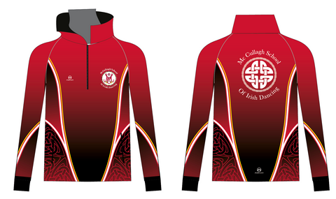 McCULLAGH School Male Half Zip Tracksuit top