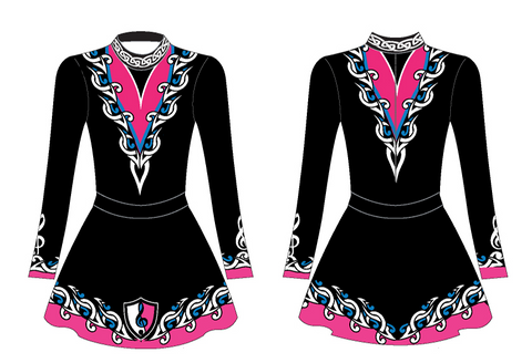 Scoil Rince Rhythm  EXQUISITE Leotard and Skirt