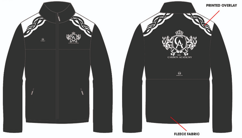 NEW Carson Academy UNISEX Fleece Jacket - Black Option