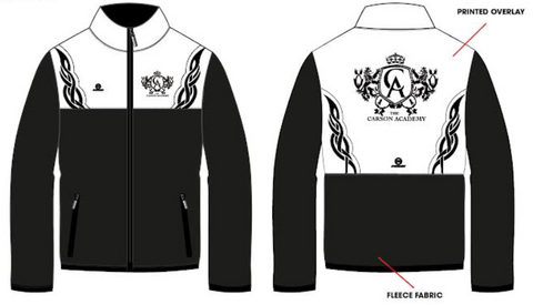 NEW Carson Academy UNISEX Fleece Jacket - White Option