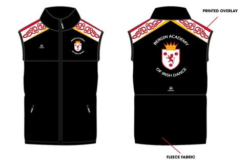 NEW Bergin Academy UNISEX Gilet
