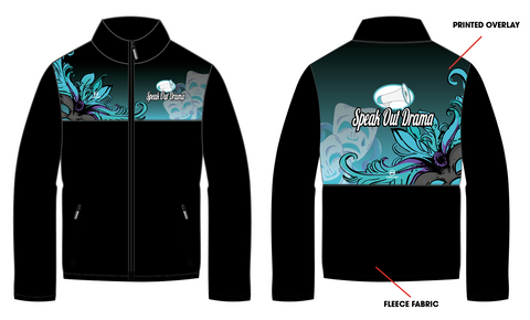 Speak Out Drama UNISEX Fleece Jacket