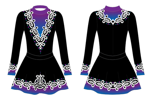 Landers EXQUISITE Leotard and Skirt