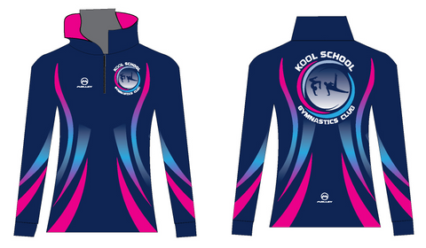 Kool School Half Zip Tracksuit top