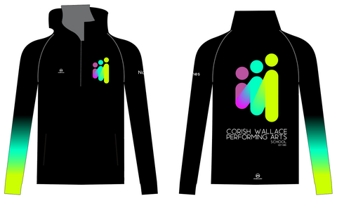 Corish Wallace Performing Arts Male Half Zip Tracksuit top