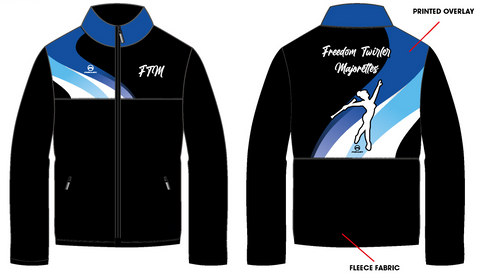 Freedom Twirlers Majorettes UNISEX Fleece Jacket