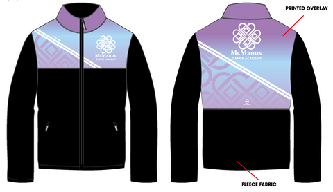 McManus Dance Academy UNISEX Fleece Jacket