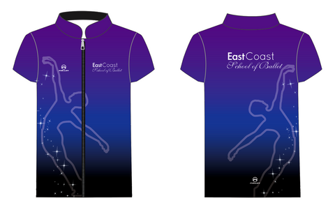 East Coast School Male Zip Jig top