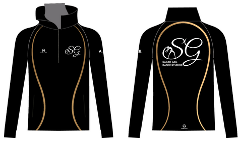 Sarah Gail Dance Studios Male Half Zip Tracksuit top