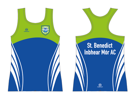 St Benedict Inbhear Mór AC LADIES ATHLETIC COMPETITION SINGLET [SLIM FIT]