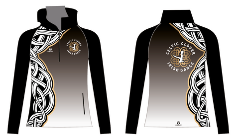 Celtic Clover Half Zip Tracksuit top