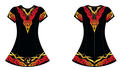 Ryan Cummins Academy Short Sleeve Dance Dress