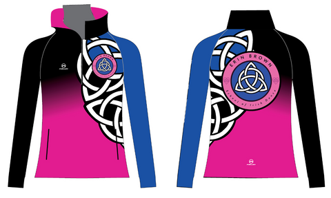 Erin Brown School Half Zip Tracksuit top