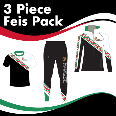 TROY O'HERLIHY MALE 3 GARMENT IRISH DANCE PACK