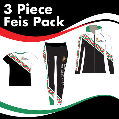 TROY O'HERLIHY 3 GARMENT IRISH DANCE PACK